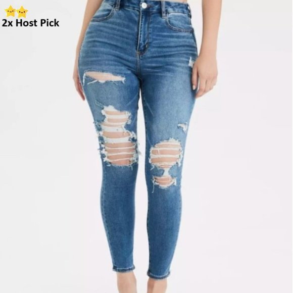 American Eagle Outfitters Denim - AEO Next Level Curvy High-Waisted Jegging Plus 24